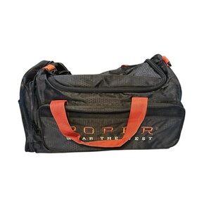 Roper Black Duffel Bag with red Accents